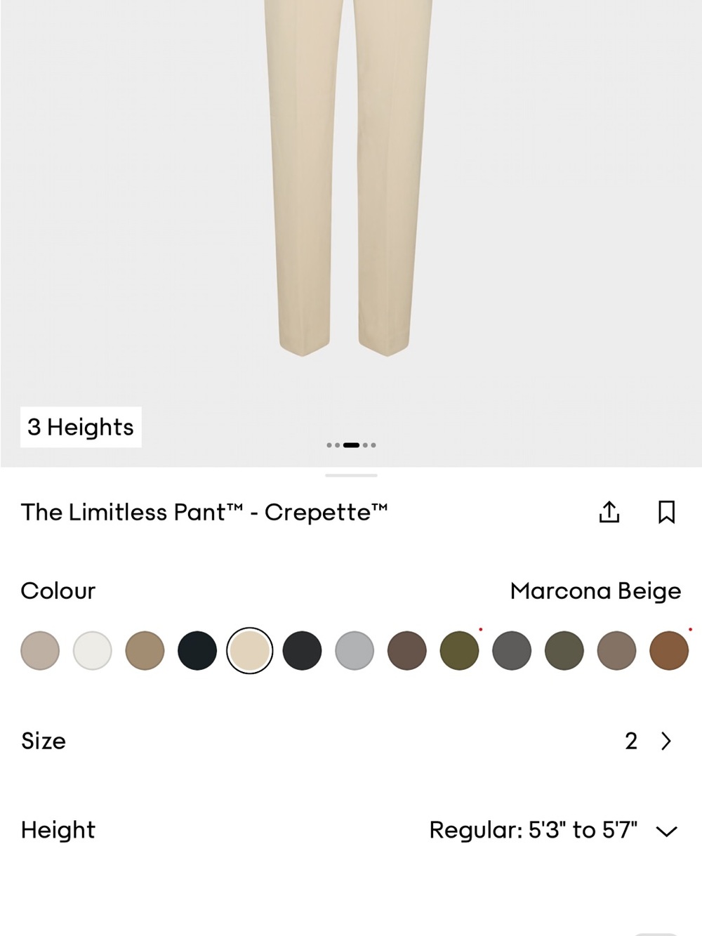 Aritzia The Limitless Pant — Marcona Beige Men’s Dress Pants